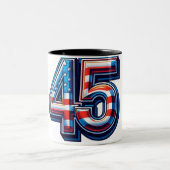 Gras 45ème Anniversaire Mug - American Flag Balloo (Centre)