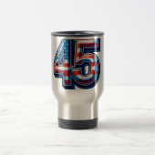 Gras 45ème Anniversaire Mug - American Flag Balloo (Centre)