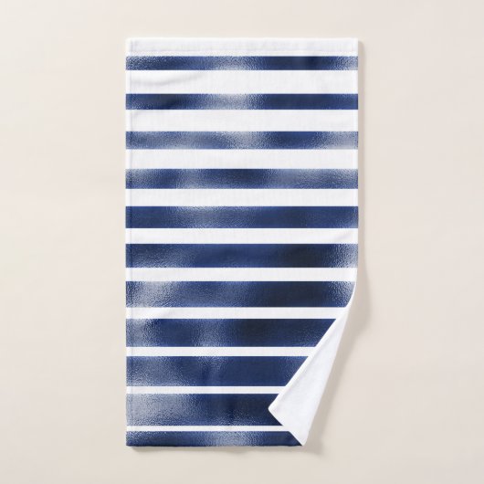 Gras Argent et BLue (Serviette à main)