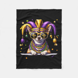 Gras Bead Chihuahua Dog Festival Carni Fleece Deken
