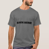 "Gras 'BLACK BERRY' Texte T-Shirt Design". (Devant)