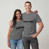 "Gras 'BLACK BERRY' Texte T-Shirt Design". (Unisexe)