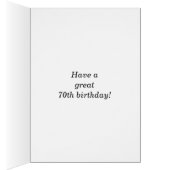 Gras, Bleu, Faux Or 70e anniversaire avec carte de (Intérieur (Droit))