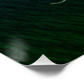 Gras Blue & Green Bar Mitzvah Prière Tallit Poster (Coin)