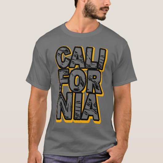 Gras California Graphic T-Shirt Design (Devant)