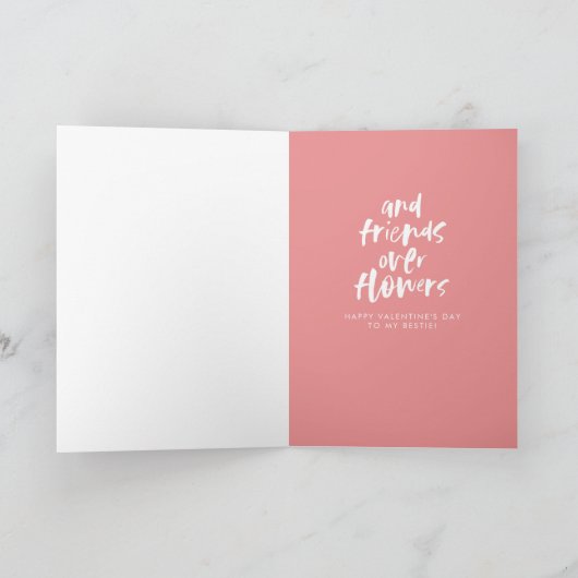 Gras carte d'ami moderne Valentine's Day (Intérieur)