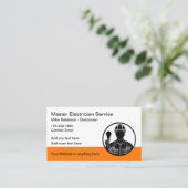 Gras Cartes de visite électroniques modernes (Debout devant)