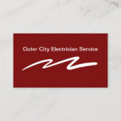 Gras Cartes de visite simples d'électricien (Devant)