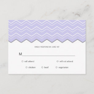 Gras Chevron Lavande violette RSVP
