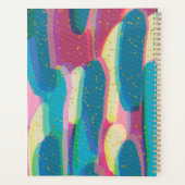 Gras coloré Abstrait Art Planner (Dos)