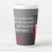 Gras, courageux, classe forte de, Latte Mug (Devant)