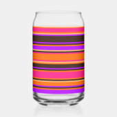 Gras de verre rayé orange, magenta et violet (Gauche)