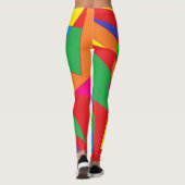 Gras en laiton design leggings de couleur chunky (Dos)