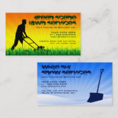 gras- en sneeuwdiensten visitekaartje (Voorkant / Achterkant)