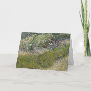 Gras en Vlinders door Vincent van Gogh Kaart
