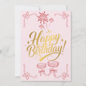 Gras et brillant : Carte d'anniversaire géométriqu (Dos)