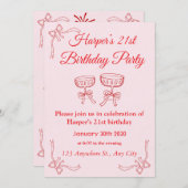 Gras et brillant : Carte d'anniversaire géométriqu (Devant / Derrière)