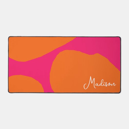 Gras et brillant rose et orange avec nom (Recto)