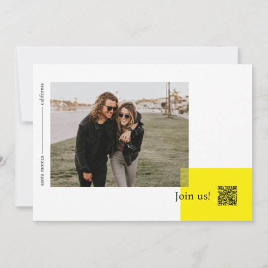 Gras et joyeux Enregistrer le Carte photo de date (Dos)