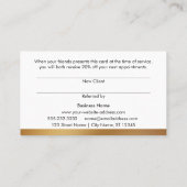 Gras Faux Gold Foil et cartes de référence noires (Dos)