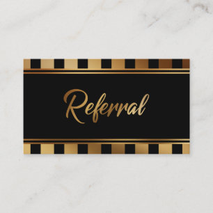 Gras Faux Gold Foil et cartes de référence noires