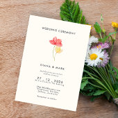 Gras fleurs florales invitations mariage