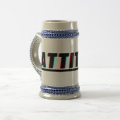 Gras Glitch Texte Mug - Edgy et élégant (Devant gauche)