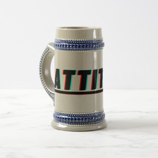 Gras Glitch Texte Mug - Edgy et élégant (Devant gauche)