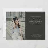 Gras Gold GRAD Graduation Party Invitation (Dos)