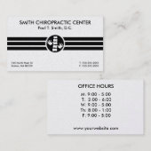 Gras Grandes Cartes de visite chiropratiques (Devant / Derrière)