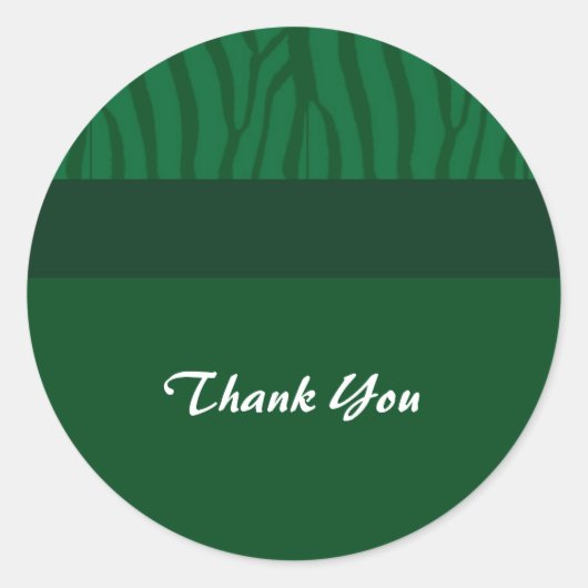 Gras Groen Dank Je Ronde Sticker (Voorkant)