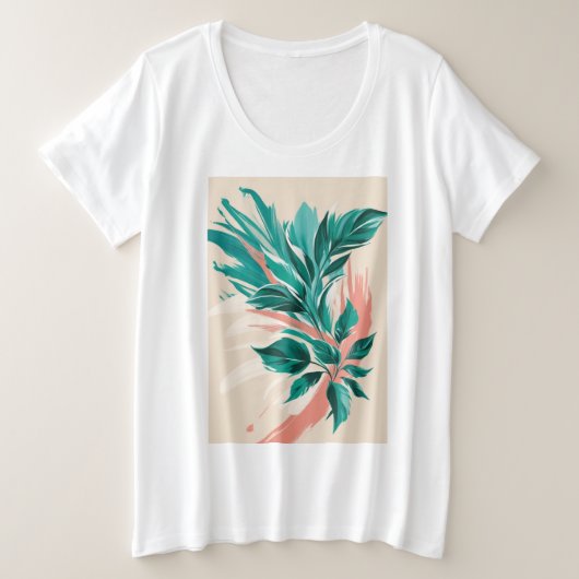 Gras, imprimés floraux surdimensionnés (Design devant)