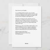 Gras Joyeux Carte photo du Nouvel An (Dos)