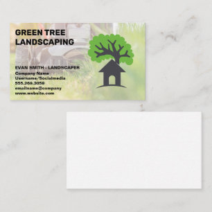 Gras maaien Boom Home Logo Visitekaartje