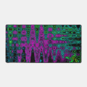Gras Magenta Super Waves atomiques Abstraites (Recto)