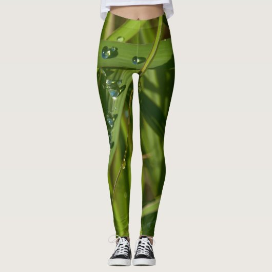 Gras met rosé leggings (Voorkant)