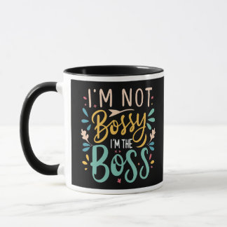 Gras mignonne Mug cadeau 'I'm Not Bossy' pour femm