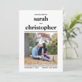 Gras Minimaliste Enregistrer La Carte Date (Debout devant)