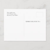 Gras minimaliste Faire-part d'obtention d'un diplô (Dos)