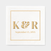 Gras minimaliste Initiales simples et Mariage de d (Recto)