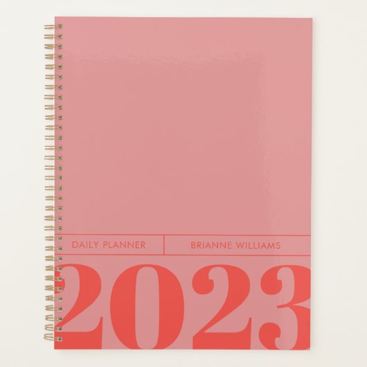 Gras minimaliste planificateur quotidien (Devant)