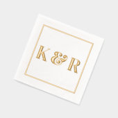 Gras minimaliste simple Couple Mariage initial (Gauche)