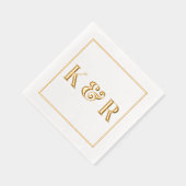 Gras minimaliste simple Couple Mariage initial (Droite)