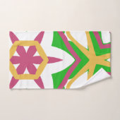 Gras Moderne asymétrique rose jaune vert (Serviette à main)