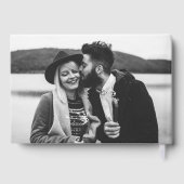 Gras Moderne Calligraphie Mariage photo blanc (Verso)