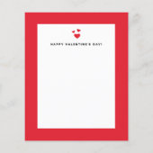 Gras Moderne Calligraphie Photo Carte Saint-Valent (Dos)