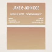 Gras moderne Carte de visite dégradé avec 2 noms (Devant & derrière)