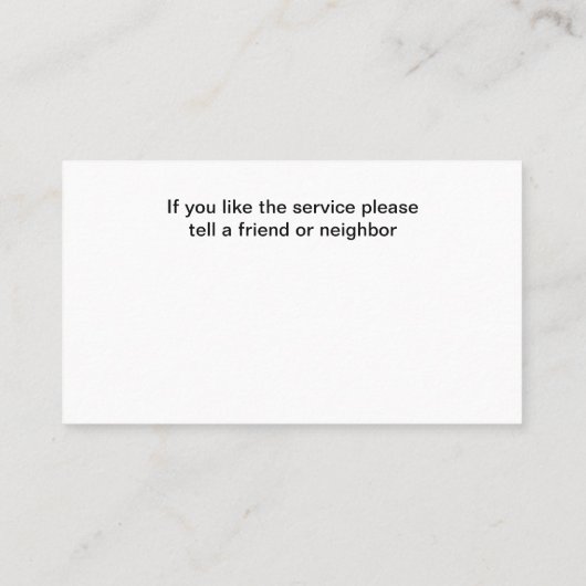 Gras moderne Cartes de visite peintre de maison (Dos)