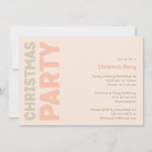 Gras moderne Coral Noël Fête Invitation (Devant)