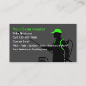 Gras moderne Exterminateur Cartes de visite de par (Devant)